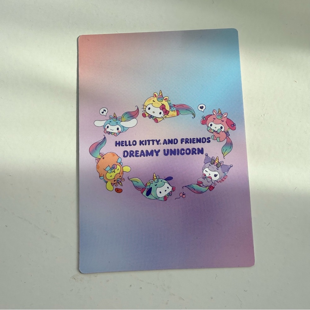 Sanrio Miniso Dreamy Unicorn Hello Kitty Yellow Plush Pendant Like New - Picture 8 of 8